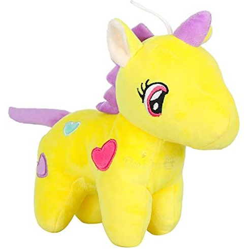 Beewee - Soft Toy Plush Stuffed Animal (Fairy Unicorn, 35 Cms, Yellow)