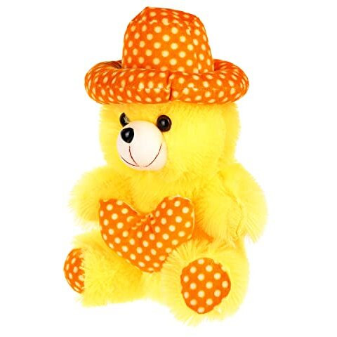 Fclues Store Cap Teddy Bear Soft Toy | Birthday Gift For Girls/Wife, Boyfriend/Husband, Soft Toys Wedding For Couple Special, Baby Toys Gift Items Set Of 2 (Byl&Redbr)
