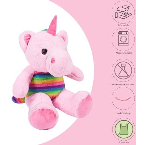Besties Soft Toys Lovers, Long Unicorn Soft Toy - Height 2 Feet, Birthday Gift For Girls/Boys Plush & Stuffed Toys (2 Feet, Long Unicorn Pink)