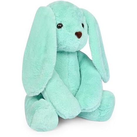 Besties Cute Green Bunny Soft Toy For Girls/Kids | Huggable Rabbit With Long Ears | Soft Stuffed Plush Animal | - Height 28 Cm