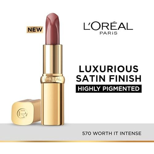 Loreal Paris Color Riche Satin Lipstick- 570 Worth It Intense, 4.5 Gm