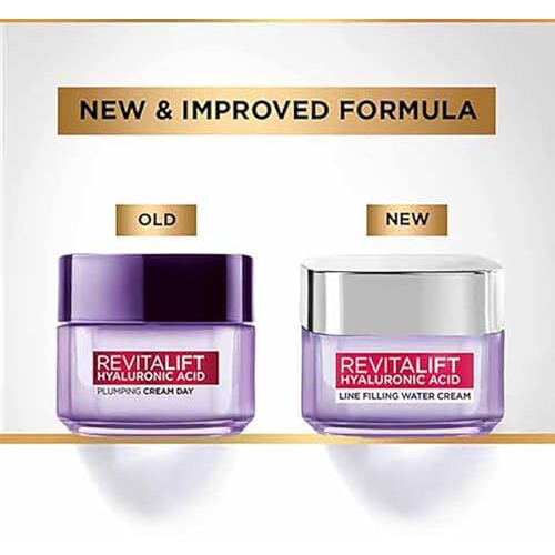 L'Oreal Paris Day Cream For Women, Hydrates And Replumps, For Radiant Skin, Revitalift Hyaluronic Acid, 50Ml