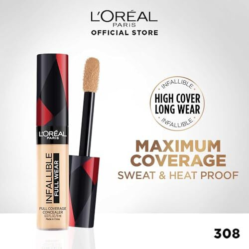L'Oreal Paris Infallible Full Wear More Than Concealer - 308, 10Ml