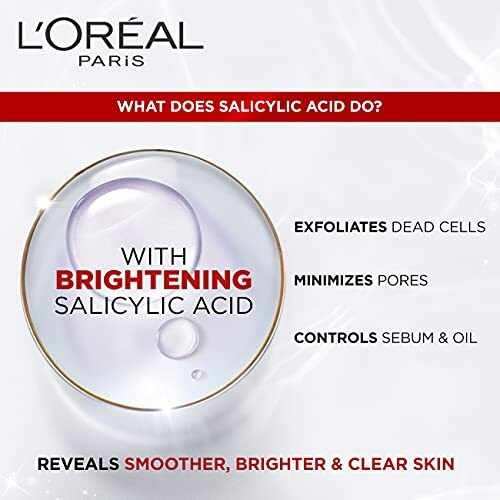 L'Oreal Paris Revitalift Crystal Micro-Essence, Ultra-Lightweight Facial Essence, With Salicylic Acid, For Clear Skin, 65Ml