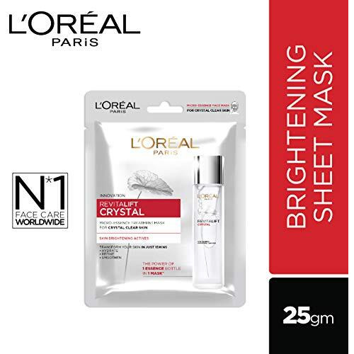 Loreal Paris Revitalift Crystal Micro-Essence Sheet Mask, Face Treatment, Crystal-Clear Skin, 25G
