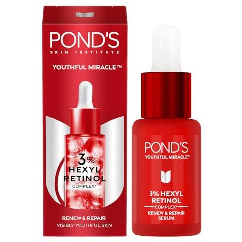 Pond's Youthful Miracle Hexyl Retinol Complex, Renew & Repair Serum 14Ml