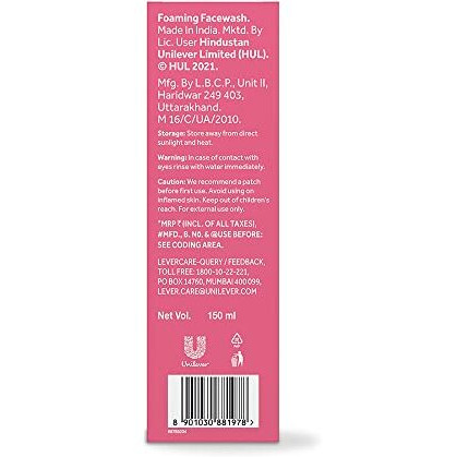 Pond's Bright Beauty Foaming Facial Cleansing Brush Facewash For Glowing Skin, Deep Clean Pores, All Skin Types, 150 Ml