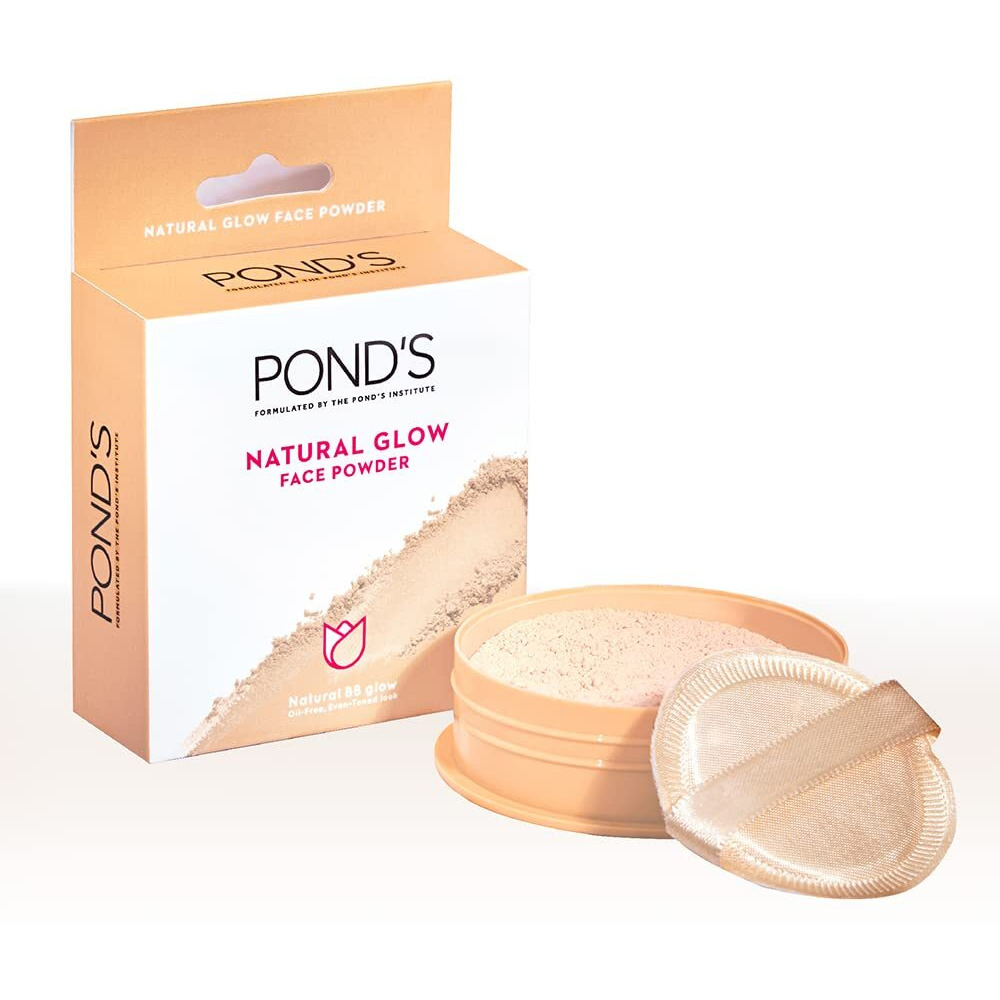 Pond's Natural Glow Face Matte Powder For Normal Skin, Bb Glow - 30G, Pink