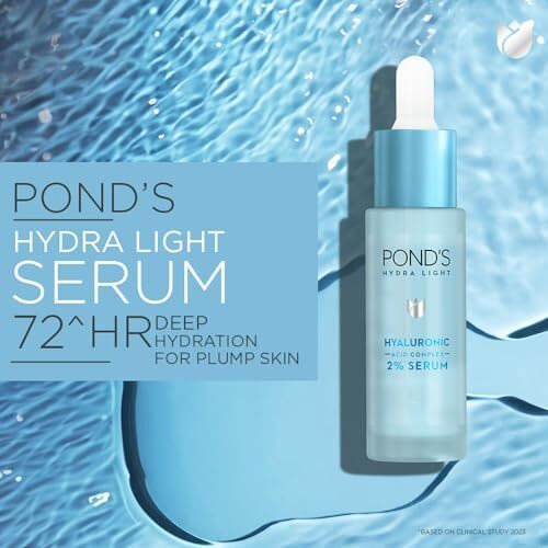 Pond's Hydra Light Hyaluronic Acid Complex 2% Serum For 72 Hr Deep Hydration 28Ml