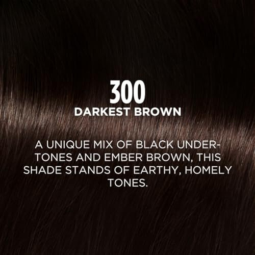 Loreal Paris Semi-Permanent Hair Colour, Ammonia-Free Formula & Honey-Infused Conditioner, Glossy Finish, Casting Crme Gloss, Darkest Brown 300, 87.5G+72Ml