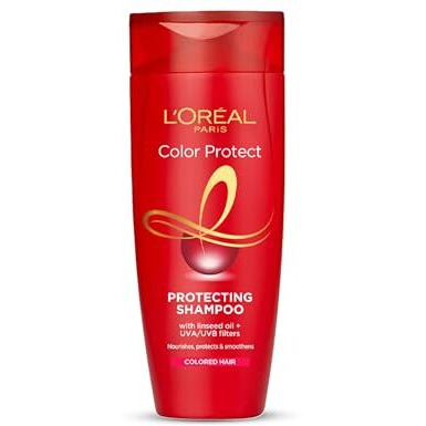 L'Oreal Paris Shampoo, Vibrant & Revived Colour, For Colour-Treated Hair, Protects From Uva & Uvb, Colour Protect, 180Ml