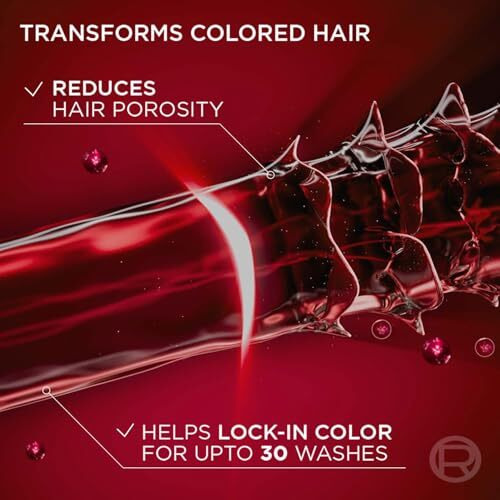 L'Oreal Paris Shampoo, Vibrant & Revived Colour, For Colour-Treated Hair, Protects From Uva & Uvb, Colour Protect, 180Ml