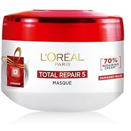 L'Oreal Paris Hair Mask, For Damaged And Weak Hair, With Pro-Keratin + Ceramide, Total Repair 5, 200Ml