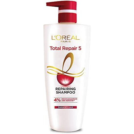 L'Oreal Paris Total Repair 5 Shampoo, 640Ml (With 10% Extra)