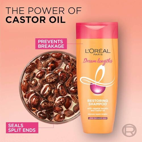 L'Oreal Paris Shampoo, Nourishes, Repair & Shine, For Long And Lifeless Hair, Dream Lengths, 340 Ml