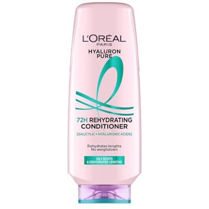 Loreal Paris Hyaluron Pure 72H Rehydrating Conditioner For Smooth Tangle-Free Hair, 175 Ml