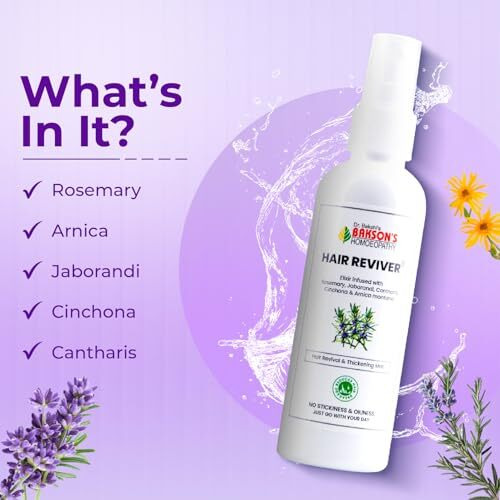 Dr. Bakshi's Bakson's Homoeopathy Hair Reviver & Thickening Mist | For Daily Use, No Stickiness & Oiliness, 100 Ml