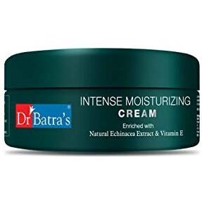Dr Batra's Intense Moisturizing Cream, Enrihced With Echinacea & Vitamin E, Long Lasting Hydration, Cream For Smooth, Silky & Youthful Skin, Natural Glow, Safe To Use (100G)