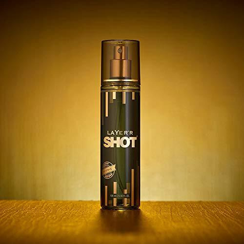 Layer'R Shot Gold Iconic Men's Body Spray - 135 Ml | Long-Lasting Premium Fragrance With Refreshing Amber-Citrus Scent | All-Day Freshness | Perfect For Every Occasion | Ideal Gift For Men