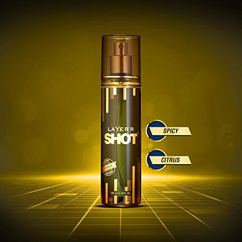Layer'R Shot Gold Iconic Men's Body Spray - 135 Ml | Long-Lasting Premium Fragrance With Refreshing Amber-Citrus Scent | All-Day Freshness | Perfect For Every Occasion | Ideal Gift For Men