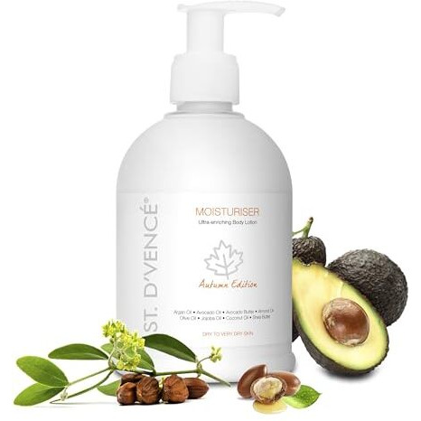 St. D'Vence Bordelais Autumn Body Lotion For Dry Skin Women & Men | Body Lotion For Summer | Deep Moisturizer For Very Dry Skin | Moisturizer For Summer With Argan, Olive & Jojoba Oil  300 Ml