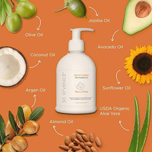 St. D'Vence Bordelais Autumn Body Lotion For Dry Skin Women & Men | Body Lotion For Summer | Deep Moisturizer For Very Dry Skin | Moisturizer For Summer With Argan, Olive & Jojoba Oil  300 Ml