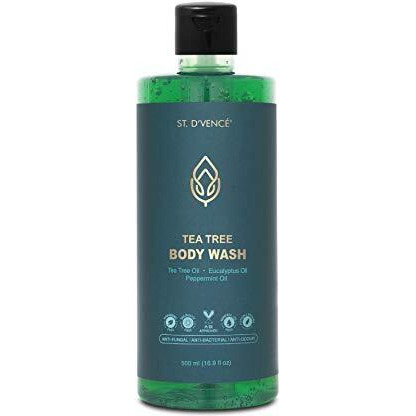 St. D'Vence Tea Tree Body Wash Shower Gel For Women & Men With Eucalyptus & Peppermint Oil | Anti Bacterial & Detan Body Wash For Summer - 500Ml