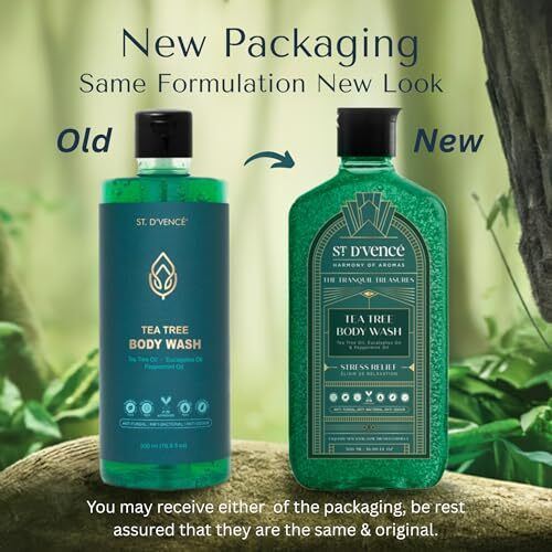 St. D'Vence Tea Tree Body Wash Shower Gel For Women & Men With Eucalyptus & Peppermint Oil | Anti Bacterial & Detan Body Wash For Summer - 500Ml