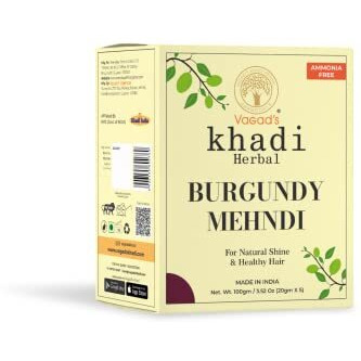 Vagad's Khadi Combo Burgundy Mehndi Ammonia Free Henna 200 Gm Pack Of 2