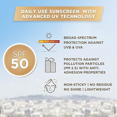 Loreal Paris Sunscreen, Lightweight Matte Sunscreen For Oily Skin, Uva & Uvb Protection, With Spf 50 Pa+++, Matte & Fresh, Uv Defender Serum Protector, 50 Ml
