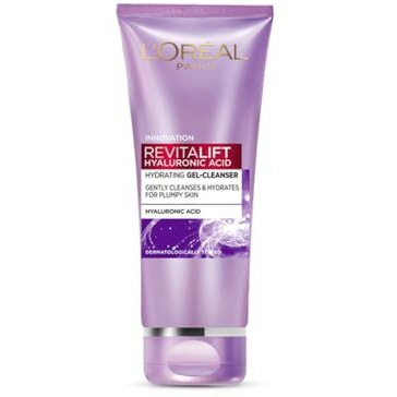 L'Oreal Paris Revitalift Gel Cleanser, Gentle Cleansing And Hydration, With Hyaluronic Acid, 100 Ml