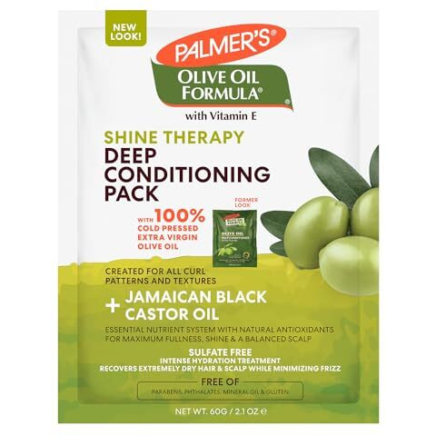 Palmer's Olive Oil Conditioner Pack For Shine, Volume & Balanced Scalp-60Gm (Pack Of 2),1 Count