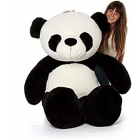 Hug 'N' Feel Soft Toys Panda Teddy, Panda 3 Feet, Teddy Bear 3 Feet For Girls, Kids, Birthday Gift For Girls,Wife, Boyfriend, Husband (Panda, 3Feet).