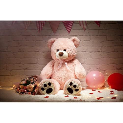 Hug 'N' Feel Soft Toys Teddy Bear, Soft Toys, Teddy Bear 3 Feet For Girls, Birthday Gift For Girls, Birthday Gift, Boyfriend, Husband, Wedding, For Couple Special, Plush & Stuffed Toys (3 Feet, Pink)