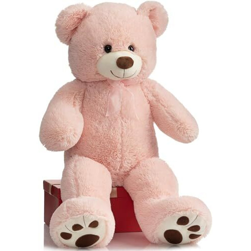 Hug 'N' Feel Soft Toys Teddy Bear 4 Feet, Soft Toy, Teddy Bear 4 Feet For Girls, Soft Toys For Kids, Birthday Gift For Girls,Wife,Girlfriend,Husbandplush & Stuffed Toys (Pink, 4 Feet)