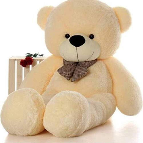 Hug 'N' Feel Soft Toys 2 Feet Cream Giant Teddy Bear Soft, Plush, And Cuddly Stuffed Animal For Kids, Birthdays, Anniversaries, Valentine's Day, And Special Occasions Large Huggable