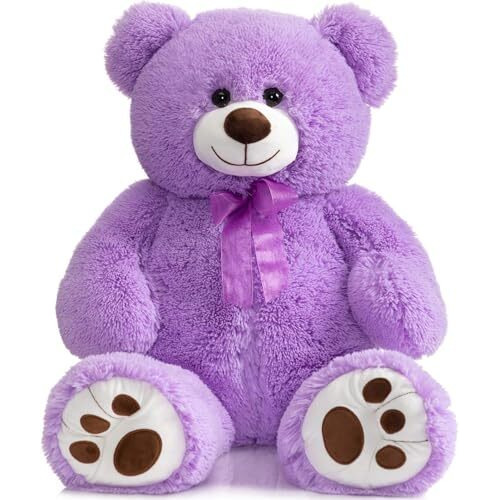 Hug 'N' Feel Soft Toys 4 Feet Purple Giant Teddy Bear Soft, Plush,Cuddly Stuffed Animal For Kids, Birthdays, Anniversaries, Valentine's Day,Special Occasions Large Huggable