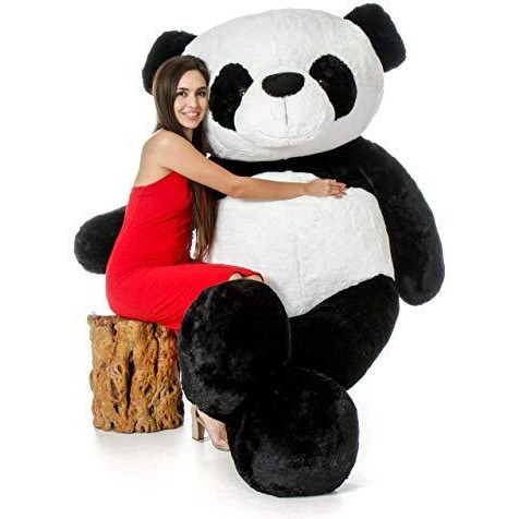 Hug 'N' Feel Soft Toys Teddy Bear 6 Feet, Soft Toy, Teddy Bear 6 Feet For Girls, Teddy Bear 6 Feet For Girls, Soft Toys For Kids, Birthday Gift For Girls,Wife,Girlfriend,Husband(Panda, 6 Feet)