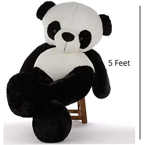 Hug 'N' Feel Soft Toys 5 Feet White& Black Panda Giant Teddy Bear Soft,Plush,Cuddly Stuffed Animal For Kids, Birthdays, Anniversaries, Valentine's Day,Special Occasions Large Huggable