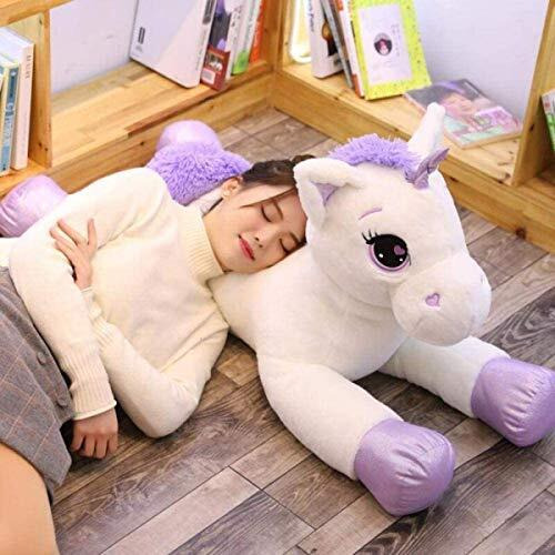 Hug 'N' Feel Soft Toys Unicorn Animal Soft Toy, Soft Toy For Girls (Unicorn White, 75Cm)