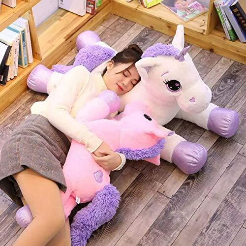Hug 'N' Feel Soft Toys Unicorn Animal Soft Toy, Soft Toy For Girls (Unicorn White, 75Cm)
