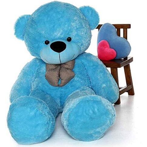 Hug 'N' Feel Soft Toys 6 Feet Sky Blue Giant Teddy Bear Soft, Plush,Cuddly Stuffed Animal For Kids, Birthdays, Anniversaries, Valentine's Day,Special Occasions Large Huggable