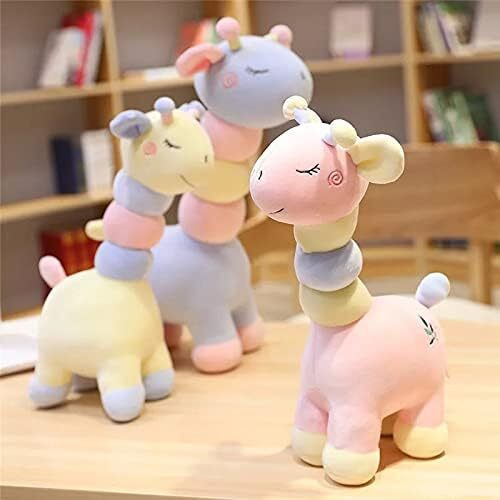 Hug 'N' Feel Soft Toys Random Color Fancy Giraffe Soft Toys Random Color 30Cm