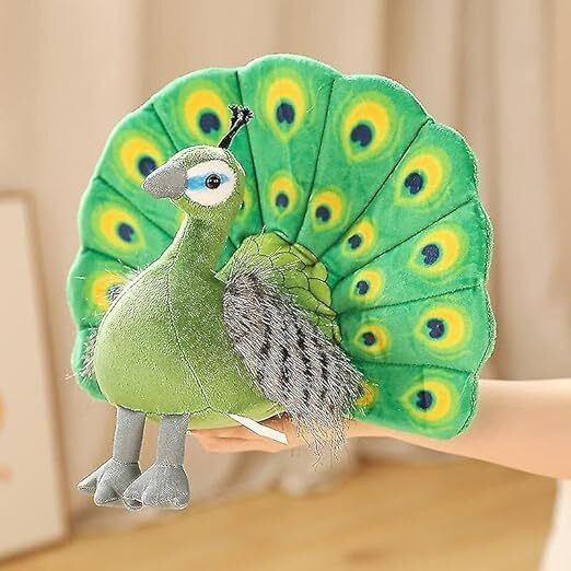 Hug 'N' Feel Soft Toys Beautiful Peacock Bird Soft Stuffed Plush Toy For Kids Boys & Girls Birthday Gift (Size 30 Cm Color Green)