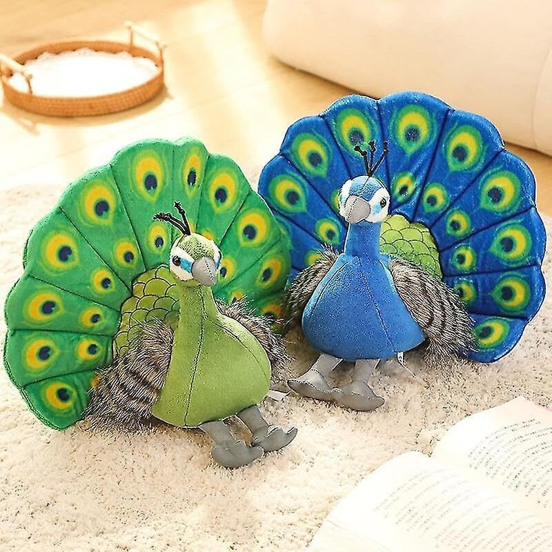Hug 'N' Feel Soft Toys Beautiful Peacock Bird Soft Stuffed Plush Toy For Kids Boys & Girls Birthday Gift (Size 30 Cm Color Green)