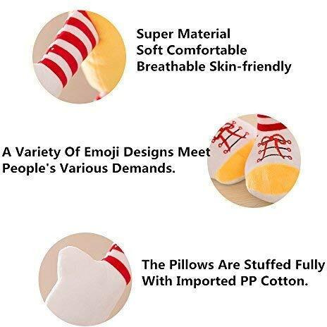 Hug 'N' Feel Soft Toys Emoji Pillow Soft Toys, Baby Toys, Kids Toy, Toy For Girl, Birthday Gift For Girl/Boys, Kids Toys For Boys/Girl, Miniso Soft Toys, Toys Gift Items, (Cool Emoji Pillow)