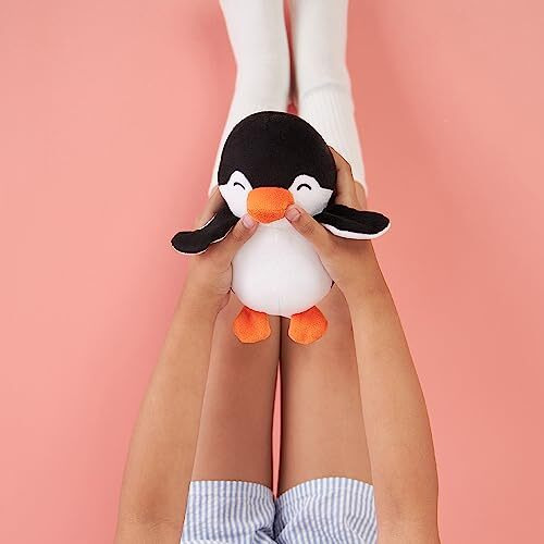 Hug 'N' Feel Soft Toys Penguin, Plush/Soft Toy For Boys, Girls And Kids, Super-Soft, Safe, Great Birthday Gift (Black And White, 22 Cm)
