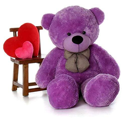 Hug 'N' Feel Soft Toys 6 Feet Purple Giant Teddy Bear Soft, Plush,Cuddly Stuffed Animal For Kids, Birthdays, Anniversaries, Valentine's Day,Special Occasions Large Huggable