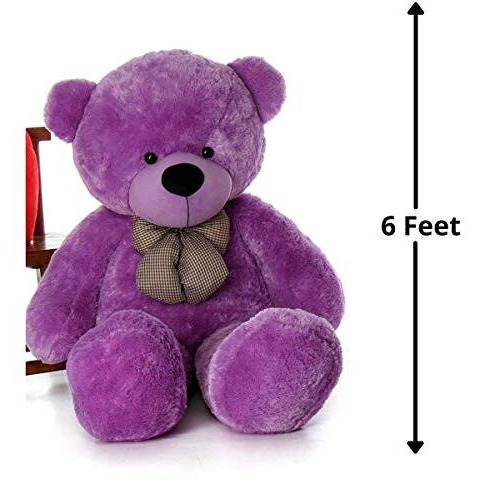 Hug 'N' Feel Soft Toys 6 Feet Purple Giant Teddy Bear Soft, Plush,Cuddly Stuffed Animal For Kids, Birthdays, Anniversaries, Valentine's Day,Special Occasions Large Huggable