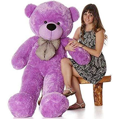 Hug 'N' Feel Soft Toys 6 Feet Purple Giant Teddy Bear Soft, Plush,Cuddly Stuffed Animal For Kids, Birthdays, Anniversaries, Valentine's Day,Special Occasions Large Huggable